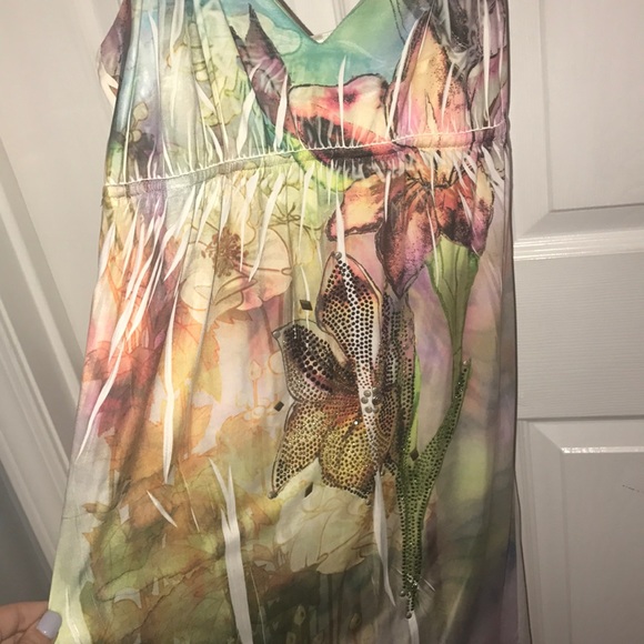 Floral summer dress size large - Picture 2 of 3